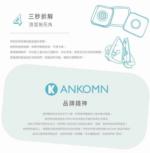 現貨|ANKOMN - 台灣扭扭盒 EverLock 旋轉氣密保鮮盒保鮮罐 (透明)|一轉氣密延時保鮮