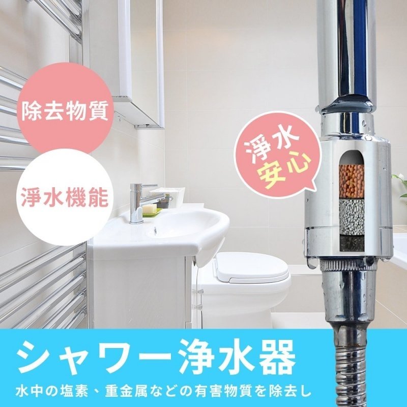 現貨丨台灣納米淨化沐浴活水器丨除氯丨四層淨水丨花灑過濾丨過濾雜質