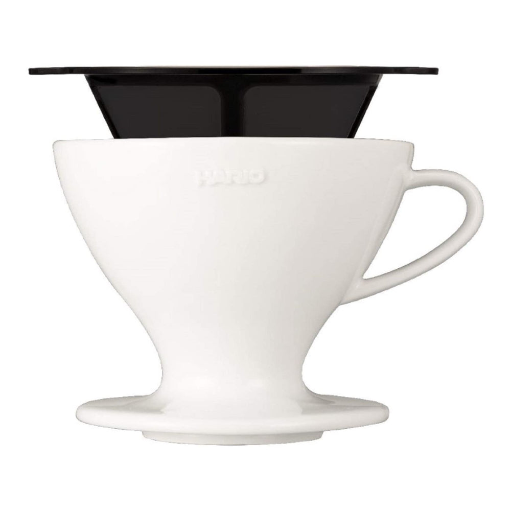 現貨|Hario - W60 Dripper 雙層過瀘 咖啡陶瓷濾杯 (1-4杯) PDC-02-W|《約10-14個工作天內寄出》