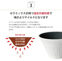 預訂|全港免運|SANCERA 139 - COFIL fuji 富士山濾杯 陶瓷免濾紙手沖咖啡濾杯 Coffee Dripper 1-4杯 日本製 (*購買前請先看注意事項*)|《約10-14個工作天內寄出》