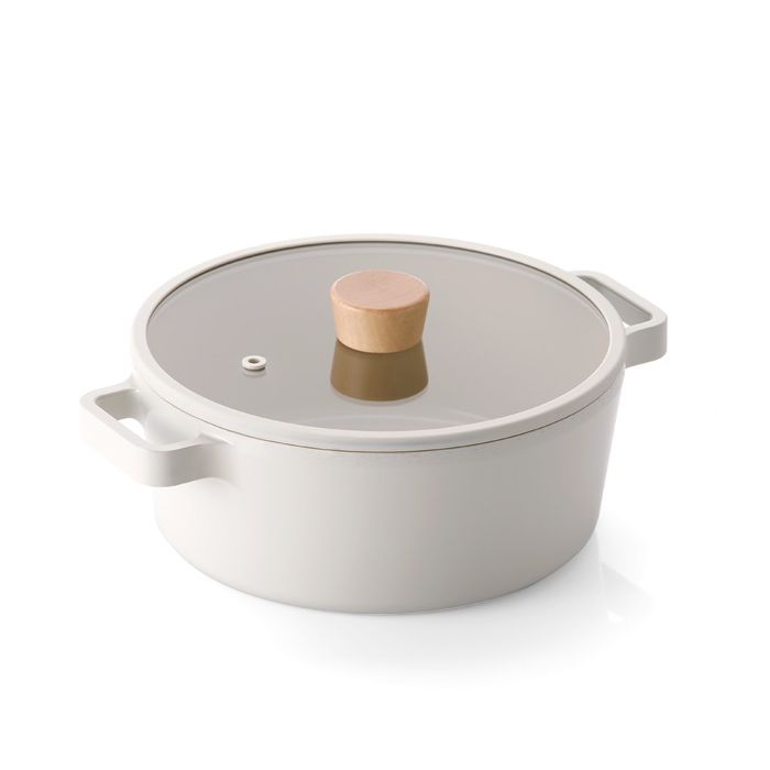 現貨|全港免運|Neoflam - Fika 22cm 雙耳煲連玻璃蓋 (適用於電磁爐)