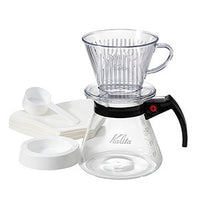 預訂|全港免運| Kalita 102系列 3-4杯 樹酯濾杯 滴漏咖啡壺組套裝 102-D Plastic Dripper Set N(含濾紙)|《約10-14個工作天內寄出》