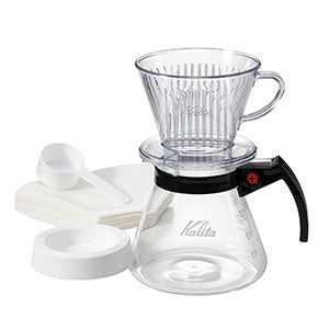 預訂|全港免運| Kalita 102系列 3-4杯 樹酯濾杯 滴漏咖啡壺組套裝 102-D Plastic Dripper Set N(含濾紙)|《約10-14個工作天內寄出》