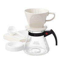 預訂|全港免運| Kalita 102系列 3-4杯 陶瓷濾杯 滴漏咖啡壺組套裝 102 Ceramic Dripper Set N(含濾紙)|《約10-14個工作天內寄出》