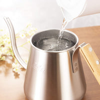 預訂|全港免運|Kalita & TSUBAME 不銹鋼細口咖啡手沖壺 木柄 (1000ml) DP1000W|《約10-14個工作天內寄出》