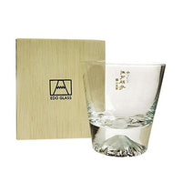 現貨|全港免運|田島硝子 - TAJIMA GLASS 富士山玻璃杯 威士忌酒杯 270ml (TG15-015-R)|木盒包裝|EDO GLASS|附真品證書卡
