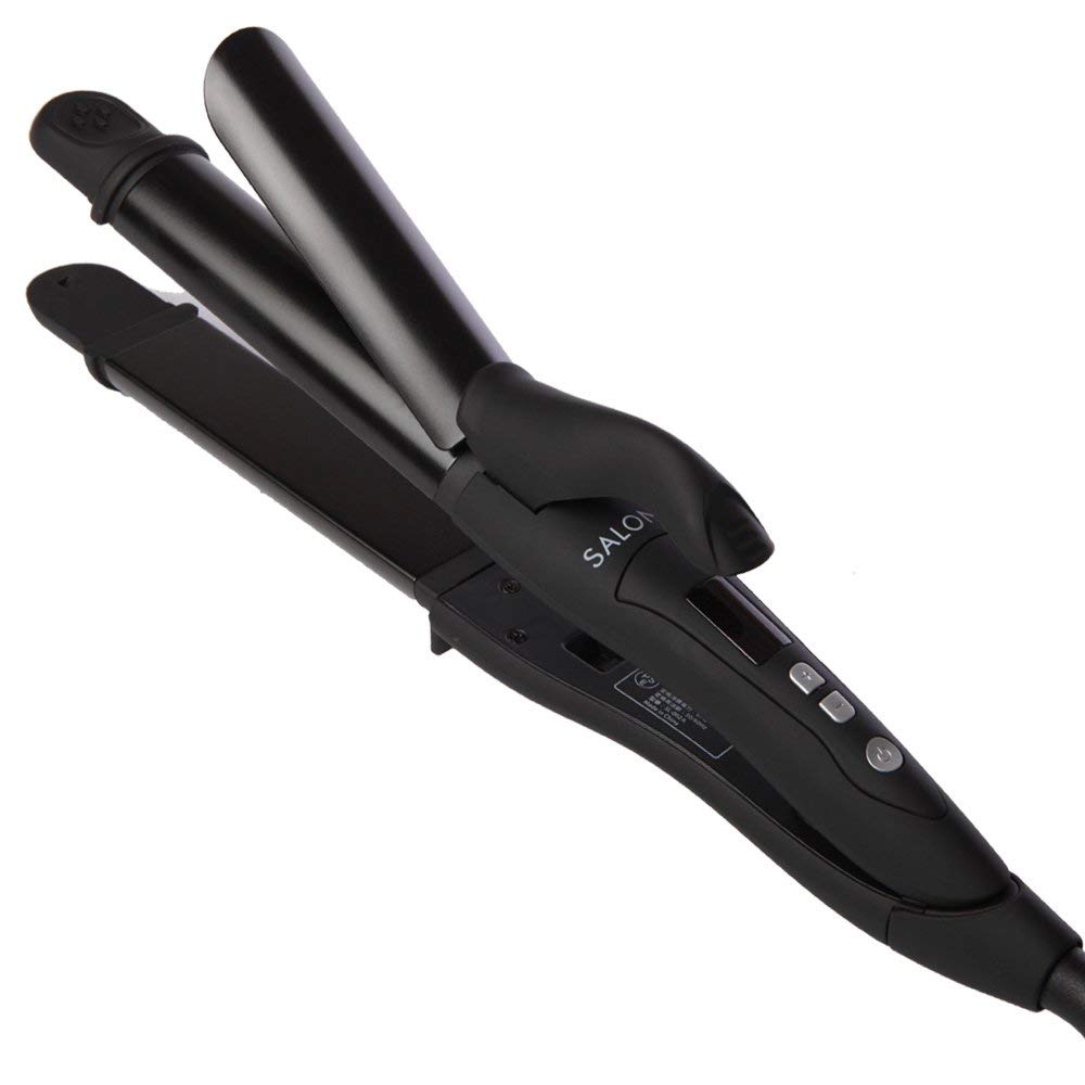現貨|SALONIA - 直髮曲捲髮兩用 電髮夾 2Way Straight & Curl Iron 旅行用電髮夾/旅行用品 (32mm)|《約10-14個工作天內寄出》