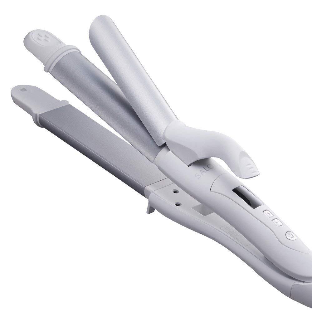 現貨|SALONIA - 直髮曲捲髮兩用 電髮夾 2Way Straight & Curl Iron 旅行用電髮夾/旅行用品 (32mm)|《約10-14個工作天內寄出》