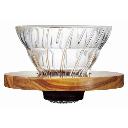 預訂|Hario - V60 橄欖木 耐熱玻璃咖啡濾杯 Olive Wood Glass Dripper VDG-01-OV / VDG-02-OV|《約10-14個工作天內寄出》