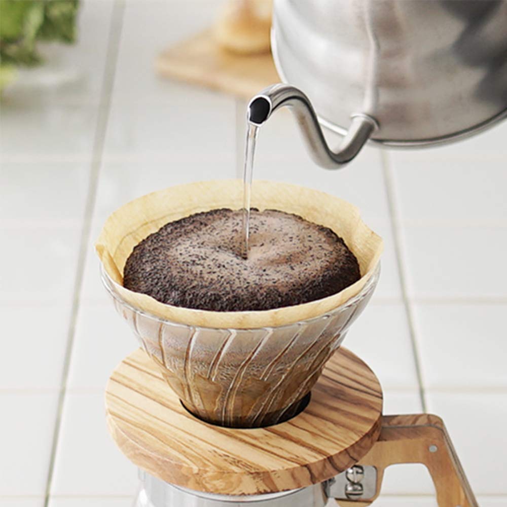 預訂|Hario - V60 橄欖木 耐熱玻璃咖啡濾杯 Olive Wood Glass Dripper VDG-01-OV / VDG-02-OV|《約10-14個工作天內寄出》