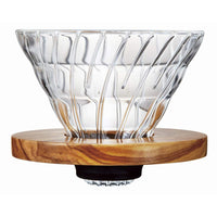 預訂|Hario - V60 橄欖木 耐熱玻璃咖啡濾杯 Olive Wood Glass Dripper VDG-01-OV / VDG-02-OV|《約10-14個工作天內寄出》