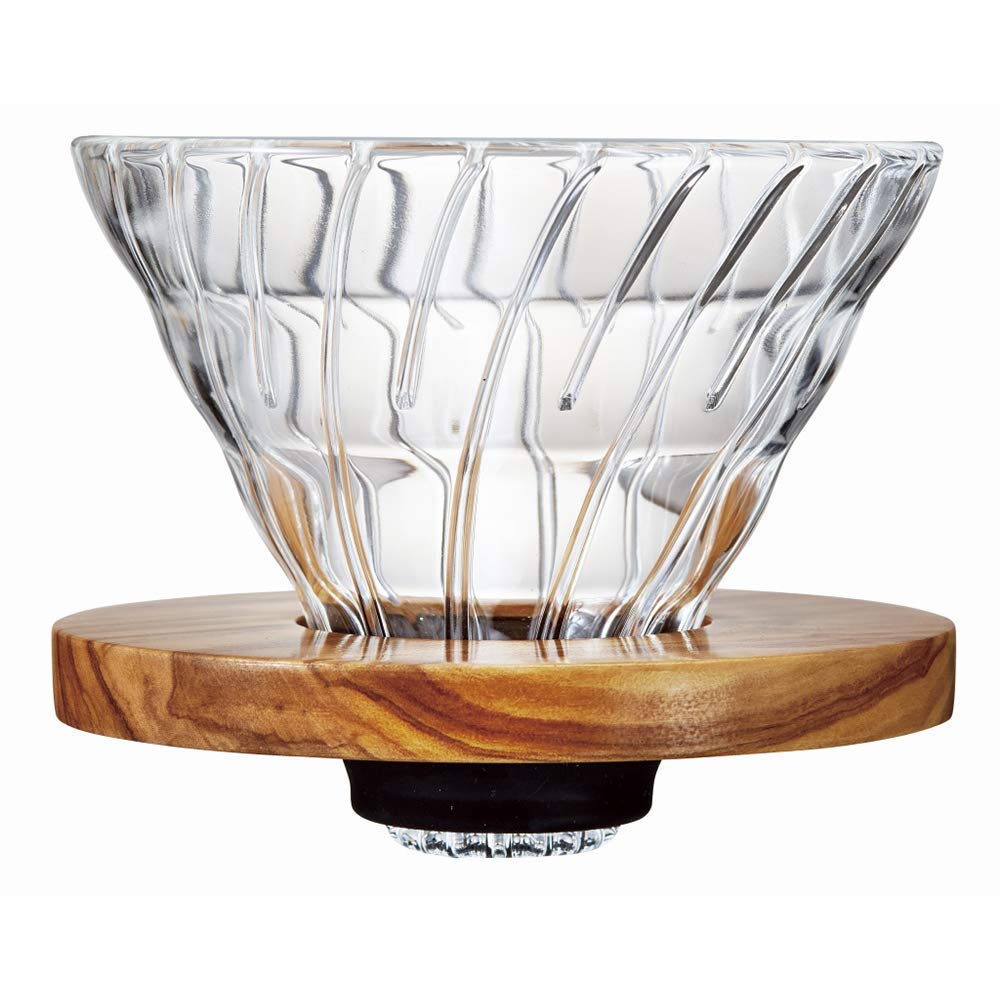 預訂|Hario - V60 橄欖木 耐熱玻璃咖啡濾杯 Olive Wood Glass Dripper VDG-01-OV / VDG-02-OV|《約10-14個工作天內寄出》