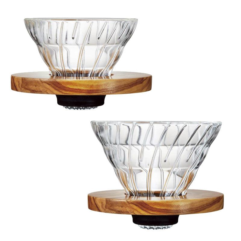 預訂|Hario - V60 橄欖木 耐熱玻璃咖啡濾杯 Olive Wood Glass Dripper VDG-01-OV / VDG-02-OV|《約10-14個工作天內寄出》