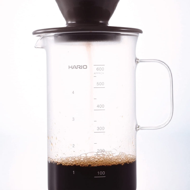 預訂｜Hario - V60手沖咖啡壺組套裝 02石墨灰色陶瓷濾杯 經典燒杯下壺設計 Beaker Server & Dripper Set (BVD-3012-GR)