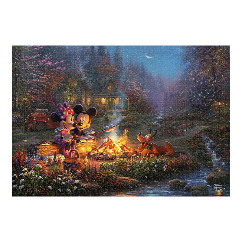 預訂｜全港免運｜Tenyo - 迪士尼拼圖 Disney Jigsaw Puzzle 米奇和米妮 甜蜜的篝火 1000塊 (51 x 73.5cm)｜《約10-14個工作天內寄出》