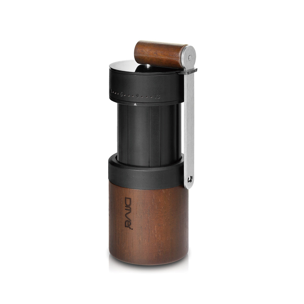現貨｜全港免運｜Driver - 台灣製 雙軸承伸縮磨豆機 (附保護殼) Coffee Grinder 30g容量｜手搖/手動磨咖啡豆機｜五軸不銹鋼刀盤｜送Hario V60濾紙 100張 (品牌授權經銷商)