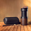 現貨｜全港免運｜Driver - 台灣製 雙軸承伸縮磨豆機 (附保護殼) Coffee Grinder 30g容量｜手搖/手動磨咖啡豆機｜五軸不銹鋼刀盤｜送Hario V60濾紙 100張 (品牌授權經銷商)