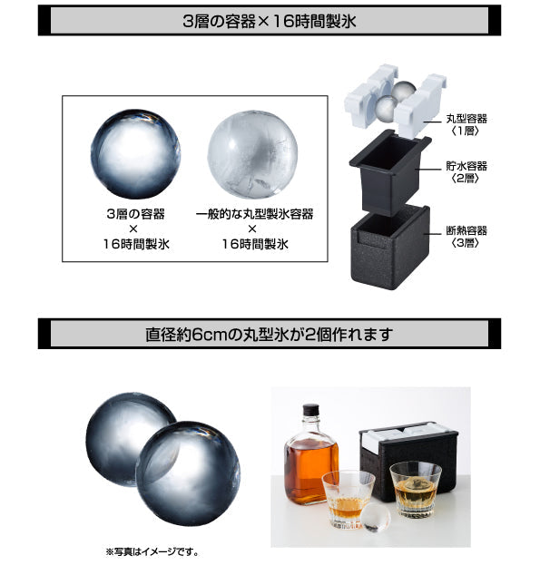 預訂｜Doshisha - Clear Ice Maker 透明冰製造器冰球波冰圓冰球形冰