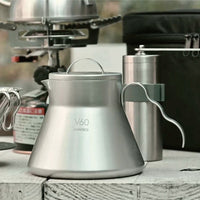 預訂｜全港免運｜Hario - Outdoor系列 V60不銹鋼分享壺 V60 Metal Coffee Server 500ml (O-VCSM-50-HSV)｜《約10-14個工作天內寄出》