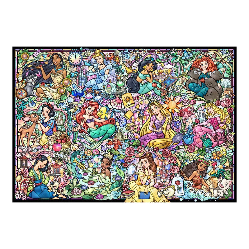 預訂｜全港免運｜Tenyo - 迪士尼拼圖 Disney Jigsaw Puzzle 迪士尼公主系列 彩繪藝術 1000塊 (51.2 x 73.7cm)｜《約10-14個工作天內寄出》