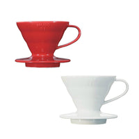 現貨｜Hario - V60 01 陶瓷咖啡濾杯 Ceramic Dripper 1-2杯 VDC-01 白色/紅色
