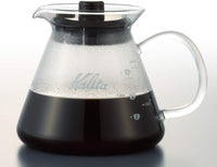 預訂｜Kalita 玻璃手柄 玻璃咖啡壺 500 Server G (500ml 4杯｜《約10-14個工作天內寄出》
