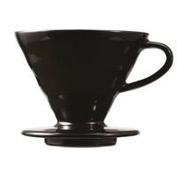預訂｜Hario - V60 02 陶瓷咖啡濾杯 Ceramic Dripper 黑色 1-4杯 (KDC-02-B)｜KASUYA Model 粕谷哲 聯名款｜《約10-14個工作天內寄出》