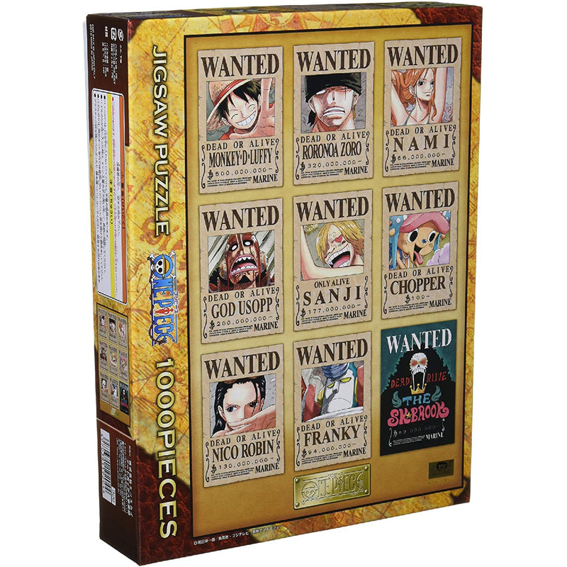 預訂｜全港免運｜ENSKY - 海賊王拼圖 One Piece Jigsaw Puzzle 馬賽克 路飛海賊團 New Wanted POSTERS 1000塊 (50 x 75cm)｜《約10-14個工作天內寄出》