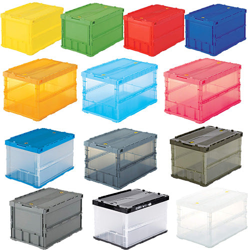 日本製 Trusco 可摺疊收納儲物箱 50L 可上鎖 - OH MY MART